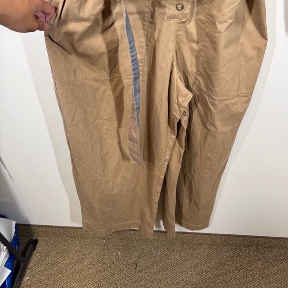 Abercrombie & Fitch Nicole Benefield Brown Utility Jumpsuit Size Large - Picture 4 of 15